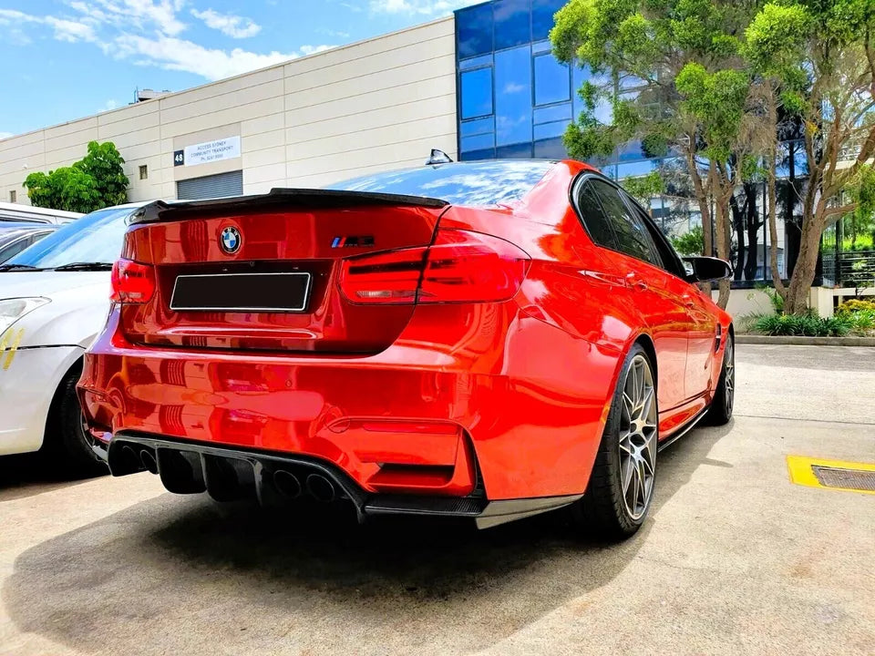 BMW 3 Series M3 F30 F80 Car Rear Spoiler 2011-19 M4 Style Gloss Black