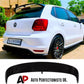 VW Polo MK5 Car Rear Roof Spoiler 2009-2017 WRC Style Gloss Black