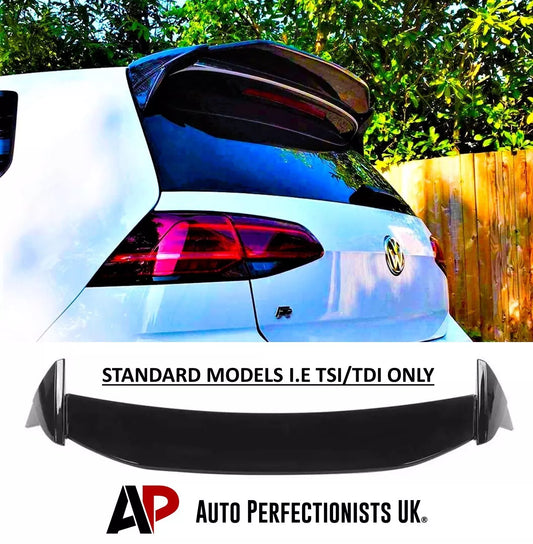 VW Golf MK7 MK7.5 Car Rear Roof Spoiler 2013-2020 Aspec Gloss Black