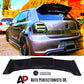 VW Polo MK5 Car Rear Roof Spoiler 2009-2017 Batman Style Carbon Fibre
