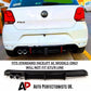 VW Polo MK5 6C Rear Valance Diffuser 2014-2017 Gloss Black