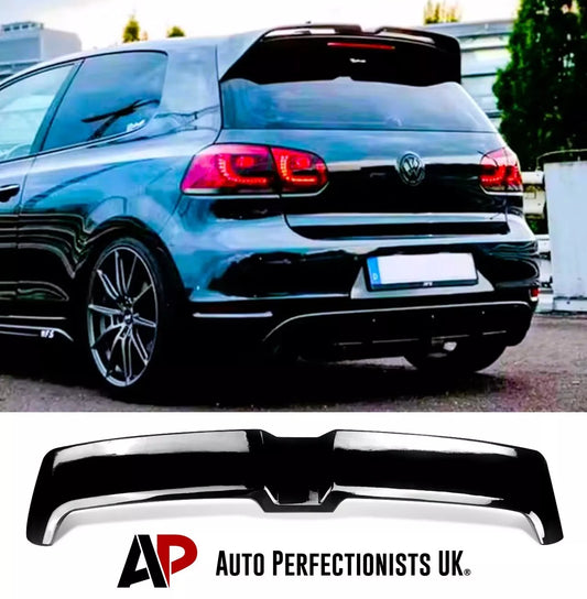 VW Golf MK6 GTD GTI R20 Car Rear Spoiler 2008-2013 Gloss Black