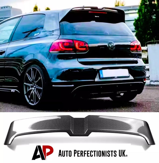 VW Golf MK6 GTD GTI R20 Car Rear Spoiler 2008-2013 Carbon Fibre