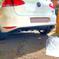 VW Golf GTI MK7 Rear Valance Diffuser 2013-2016 Carbon Fibre Pattern