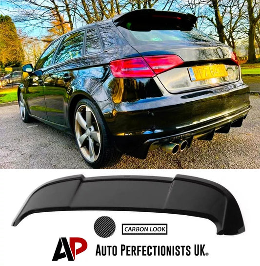 Audi A3 SE Sportback Car Rear Spoiler 2013-2020 Carbon Fibre