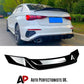 Audi A3 S3 RS3 8Y Saloon Car Rear Spoiler 2020-2024 Gloss Black