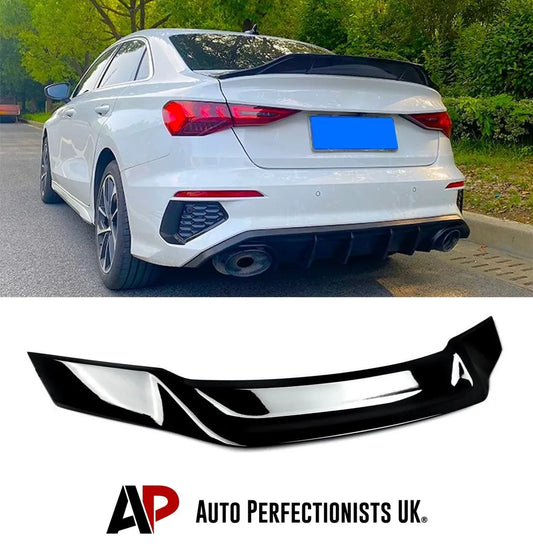 Audi A3 S3 RS3 8Y Saloon Car Rear Spoiler 2020-2024 Gloss Black