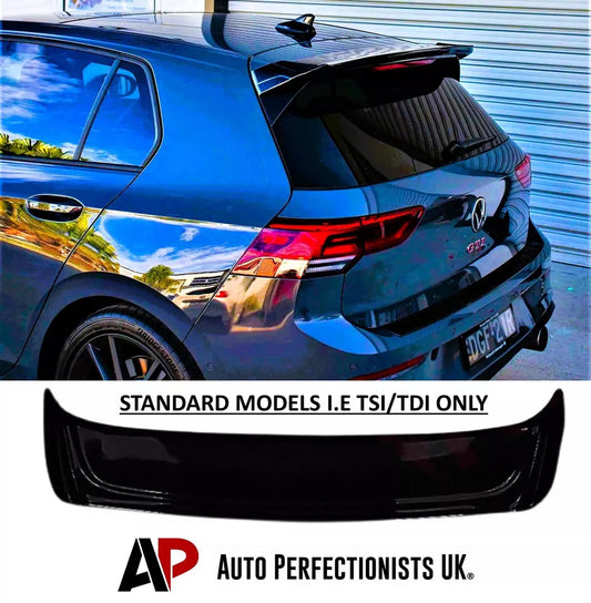 VW Golf MK8 Car Rear Roof Spoiler TSI TDI Osir Style Gloss Black