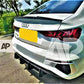Audi A3 S Line S3 8Y Saloon Rear Diffuser 2020-2024 Gloss Black