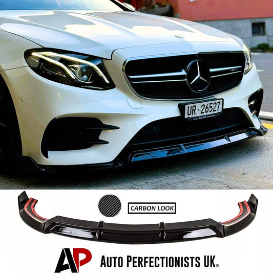 Mercedes E Class E43 E53 W213 Front Splitter 2016-2020 Carbon Fibre