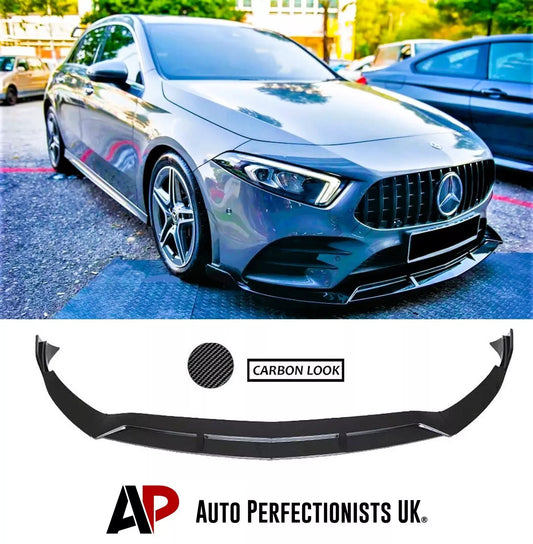 Mercedes A Class A35 A45 Front Splitter 2018-2024 Brabus Carbon Fibre