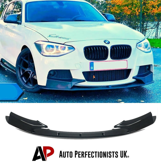 BMW 1 Series F20 F21 Front Splitter 2011-2015 Gloss Black