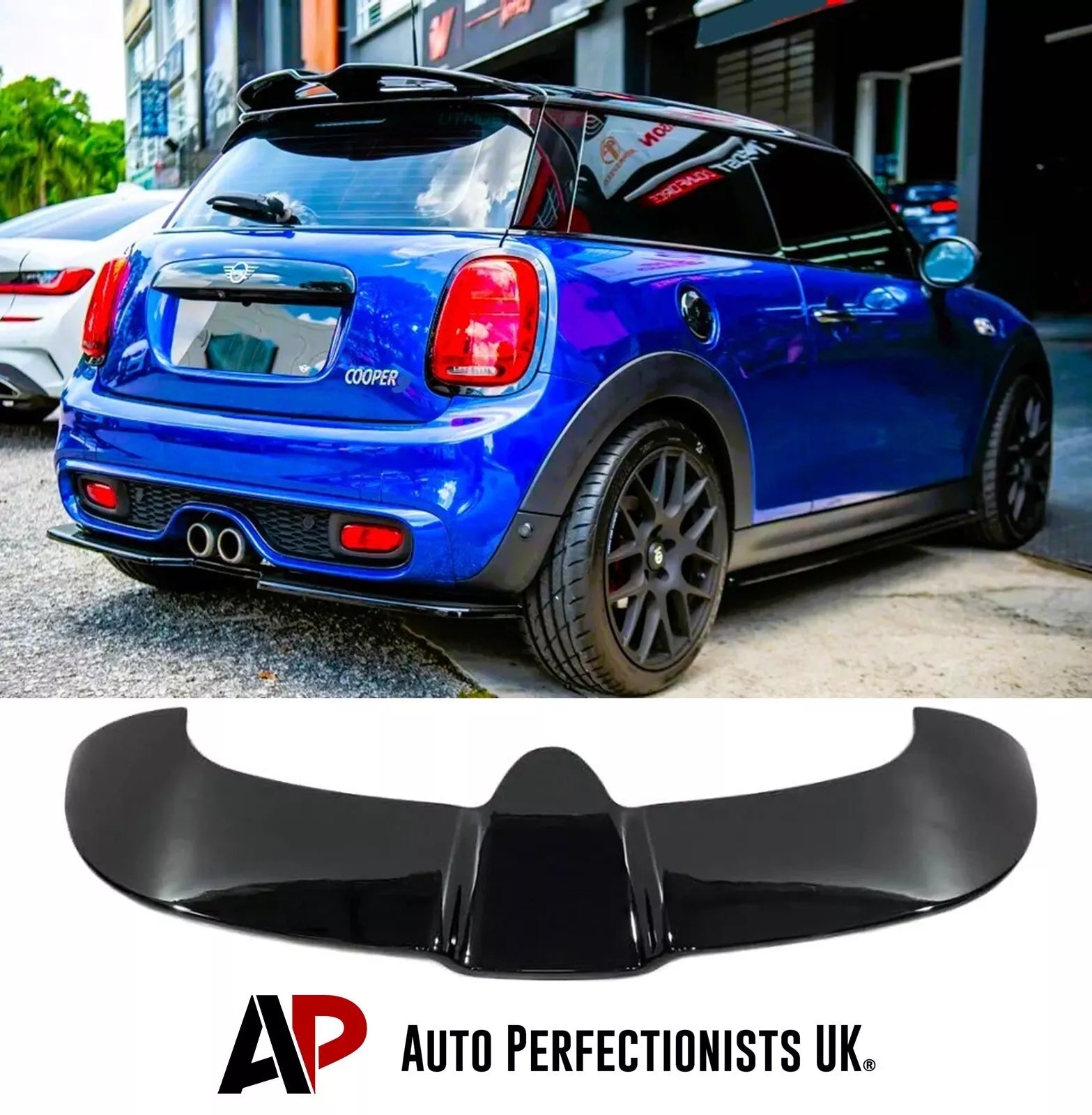 Rear Roof Spoiler Mini Cooper F55 F56 2013-2018 JCW Gloss Black – Auto ...