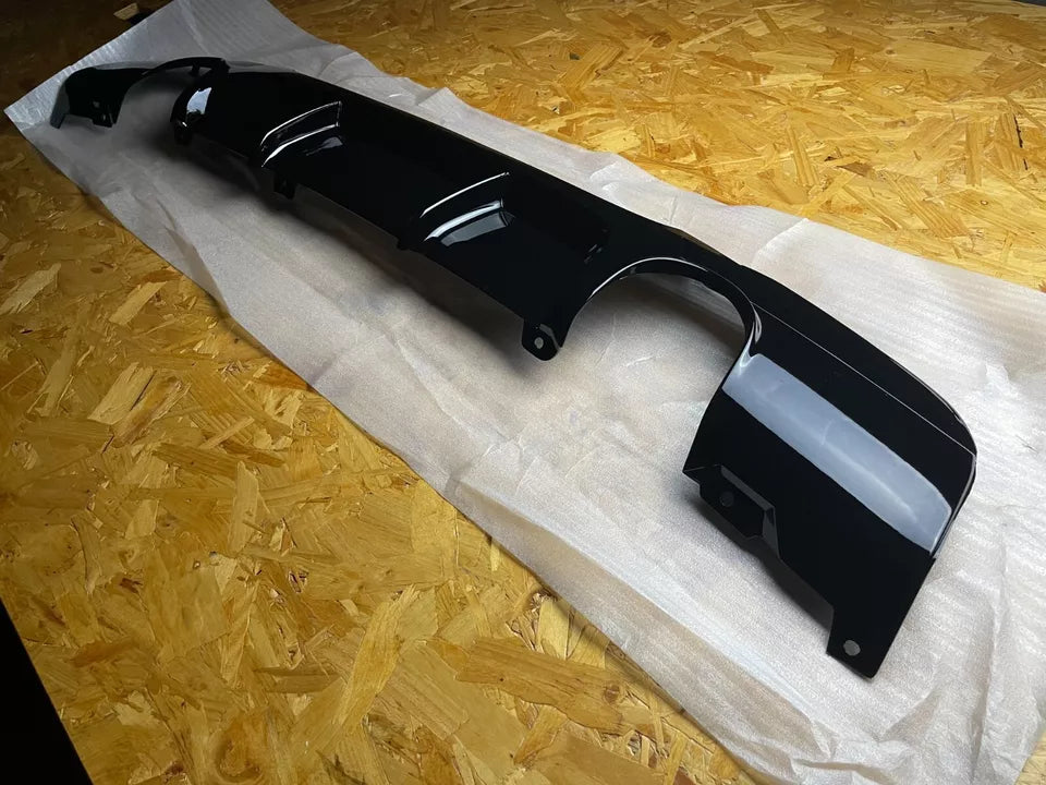 BMW 3 Series E90 Rear Valance Diffuser 2004-2013 Gloss Black