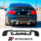 BMW 3 Series E90 Rear Valance Diffuser 2004-2013 Carbon Fibre Pattern