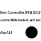 BMW 4 Series Convertible F33 Car Rear Spoiler 2013-2020 Gloss Black