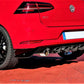 VW Golf MK7.5 TCR Style Rear Diffuser Spoiler ABS Gloss Black