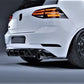 VW Golf MK7.5 TCR Style Rear Diffuser Spoiler ABS Gloss Black
