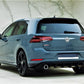 VW Golf MK7.5 TCR Style Rear Diffuser Spoiler ABS Gloss Black