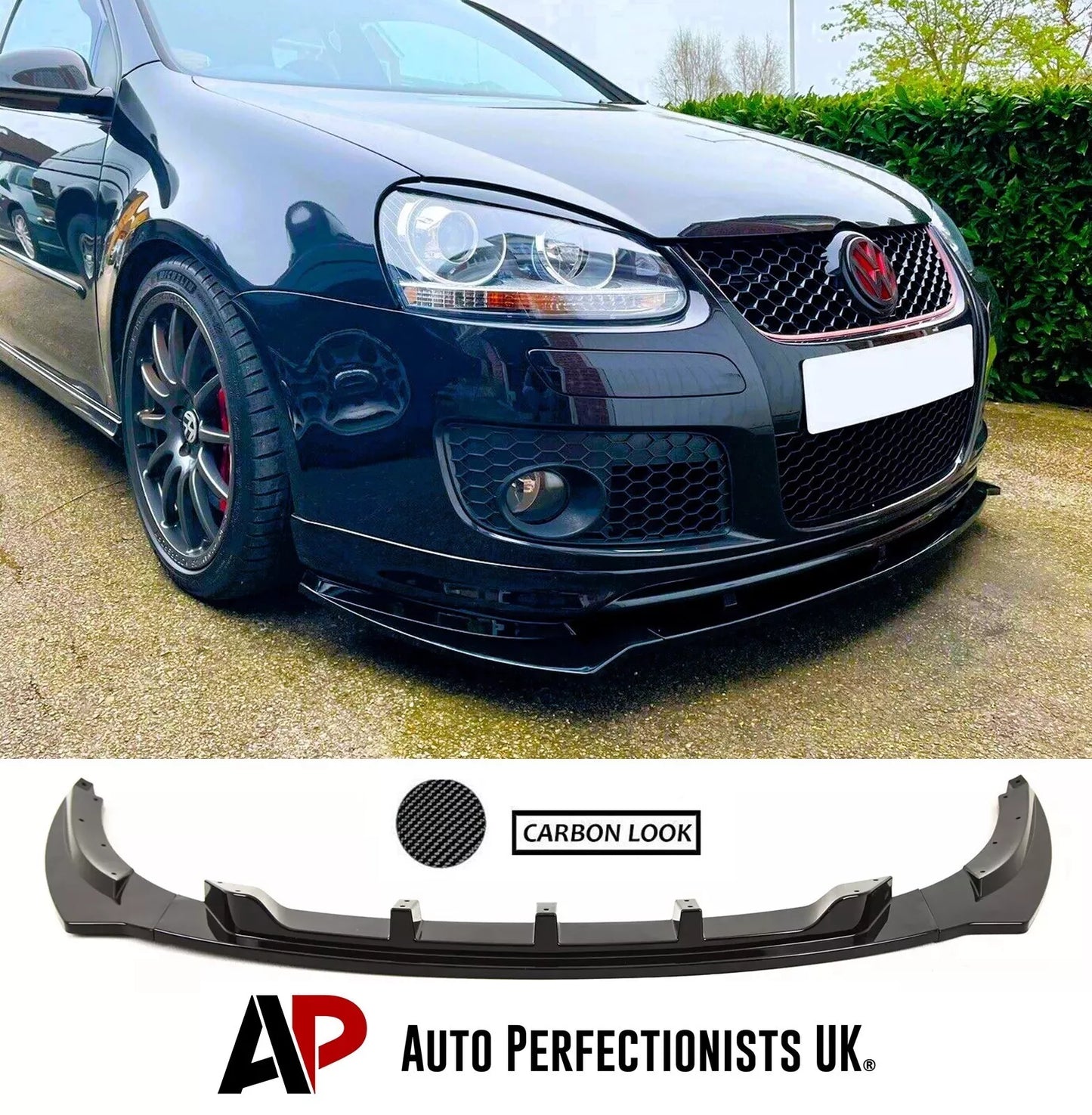 VW Golf MK5 GTI GT TDI Front Splitter 2003-2008 Carbon Fibre
