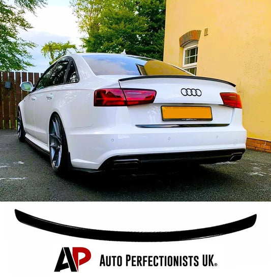 Audi A6 S6 C7 Saloon Car Rear Spoiler 2011-2018 Gloss Black