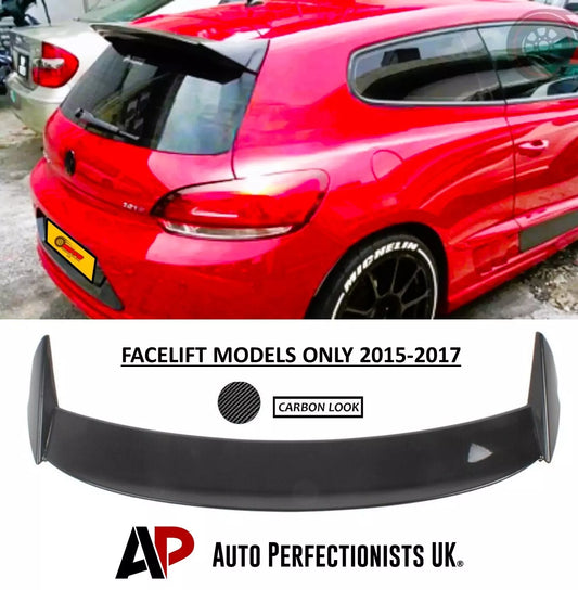 VW Scirocco Car Rear Roof Spoiler 2015-2017 Osir Style Carbon Fibre