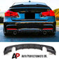 BMW 3 Series Rear Valance Diffuser Dual Exit 2011-2019 Carbon Fibre