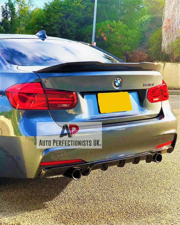 BMW 3 Series Rear Valance Diffuser Dual Exit 2011-2019 Carbon Fibre