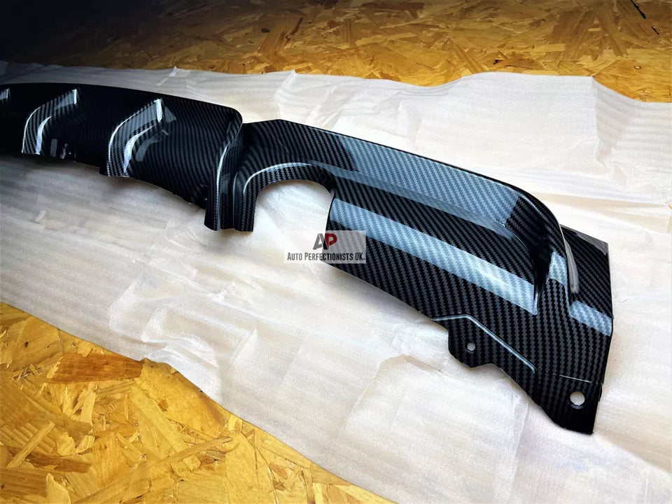 BMW 3 Series Rear Valance Diffuser Dual Exit 2011-2019 Carbon Fibre