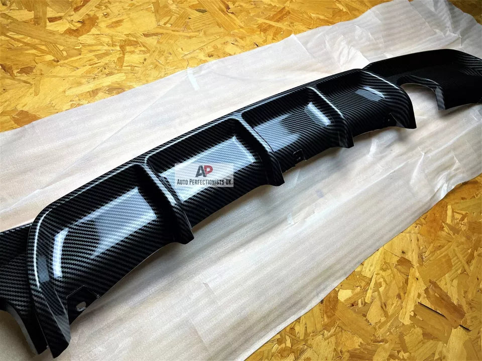 BMW 3 Series Rear Valance Diffuser Dual Exit 2011-2019 Carbon Fibre