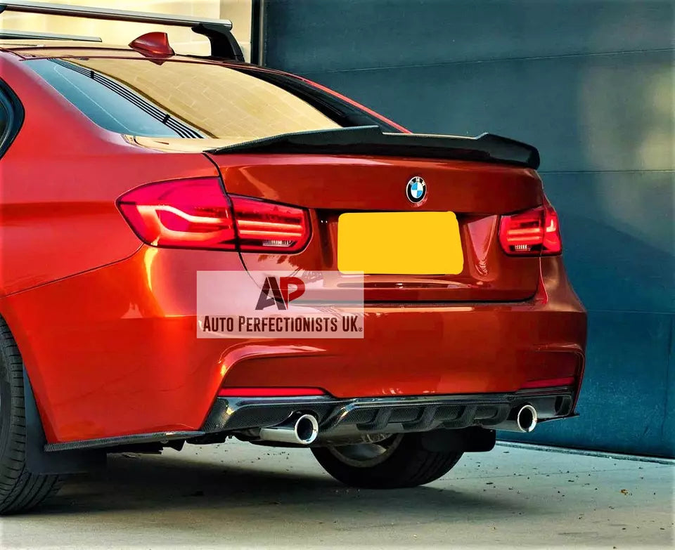 BMW 3 Series Rear Valance Diffuser Dual Exit 2011-2019 Carbon Fibre