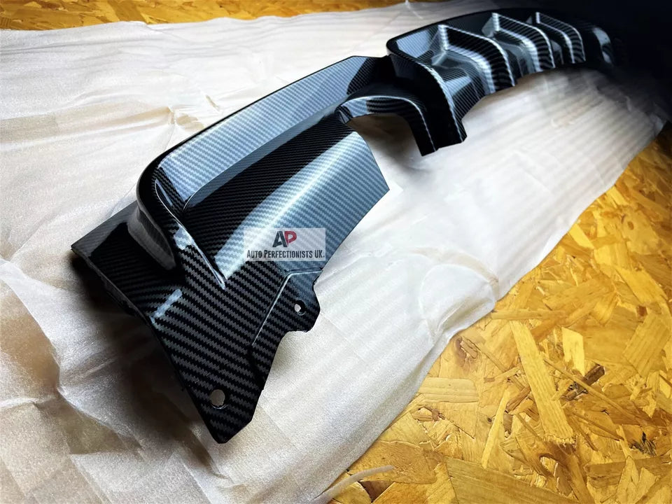BMW 3 Series Rear Valance Diffuser Dual Exit 2011-2019 Carbon Fibre
