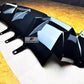 BMW 5 Series Rear Valance Diffuser Quad Exhaust 2010-2017 Gloss Black