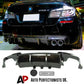 BMW 5 Series Rear Valance Diffuser Quad Exhaust 2010-2017 Carbon Fibre