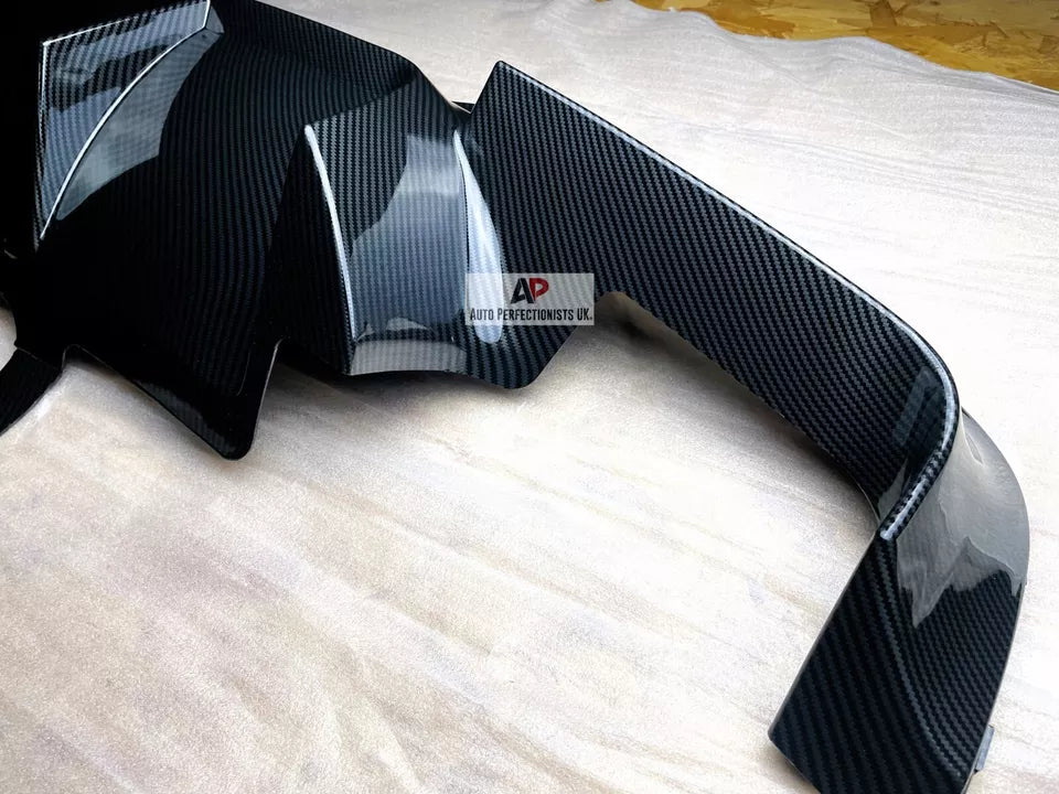 BMW 5 Series Rear Valance Diffuser Quad Exhaust 2010-2017 Carbon Fibre