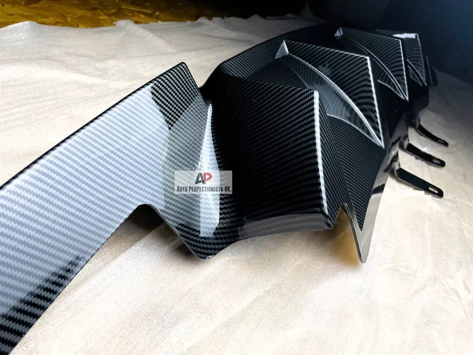 BMW 5 Series Rear Valance Diffuser Quad Exhaust 2010-2017 Carbon Fibre