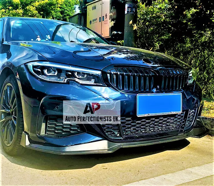 BMW 3 Series G20 G21 Front Splitter 2018-2024 Gloss Black