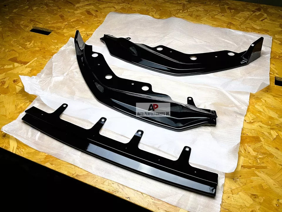 BMW 3 Series G20 G21 Front Splitter 2018-2024 Gloss Black