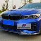 BMW 3 Series G20 G21 Front Splitter 2018-2024 Gloss Black