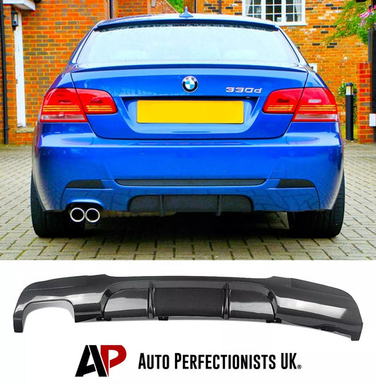 BMW 3 Series Rear Valance Diffuser Spoiler 2004-2012 Carbon Fibre