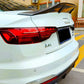Audi A4 B9 Saloon Car Rear Spoiler 2016-2024 Carbon Fibre