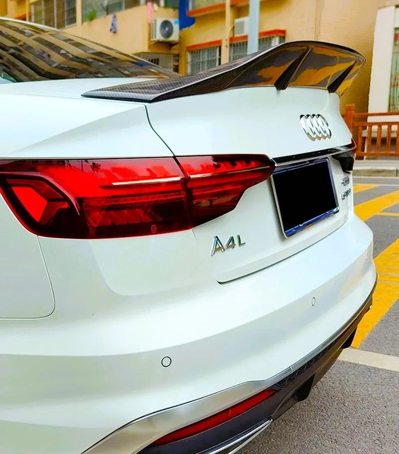 Audi A4 B9 Saloon Car Rear Spoiler 2016-2024 Carbon Fibre