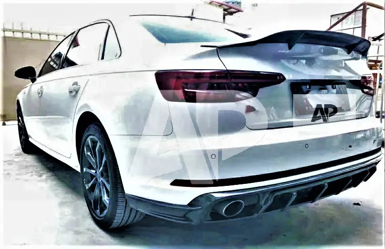 Audi A4 B9 Saloon Car Rear Spoiler 2016-2024 Carbon Fibre