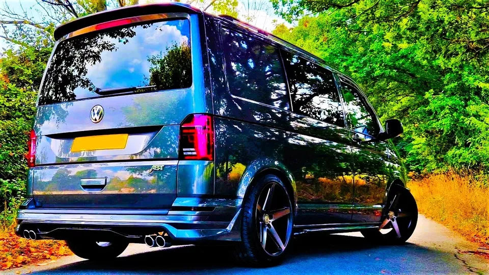 VW Transporter T6 Car Rear Roof Spoiler 2015-24 Tailgate Carbon Fibre