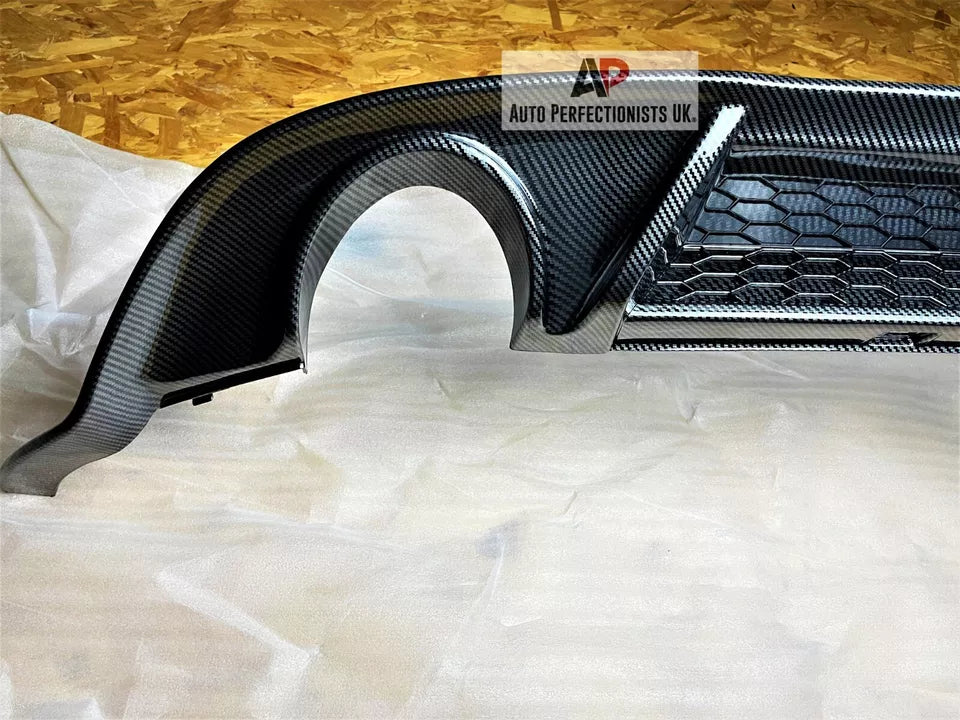VW Golf GTI MK7.5 Rear Valance Diffuser 2016-2020 Carbon Fibre