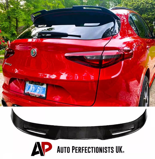 Alfa Romeo Stelvio Car Rear Roof Spoiler 2017-2024 Gloss Black