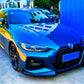 BMW 4 Series Coupe G22 G23 Front Splitter 2020-2024 Gloss Black
