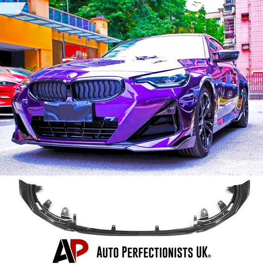 BMW 2 Series G42 G43 Front Splitter 2022-2024 Gloss Black