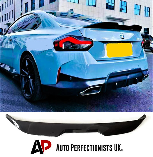 BMW 2 Series G42 2022 Performance Car Rear Spoiler Gloss Black
