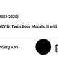 Ford Transit Custom Car Rear Roof Spoiler 2012-2020 Gloss Black